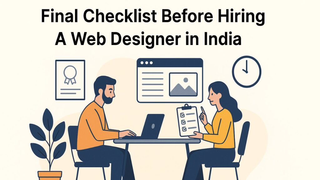 How to Choose The Right Web Designer in India: A Complete Educational Guide 2 Final Checklist Before Hiring A Web Designer in India