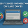 Website Speed Optimization: Do’s and Don’ts 4 Website Speed Optimization
