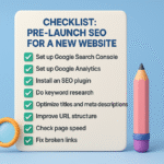Checklist Pre-Launch SEO for a New Website
