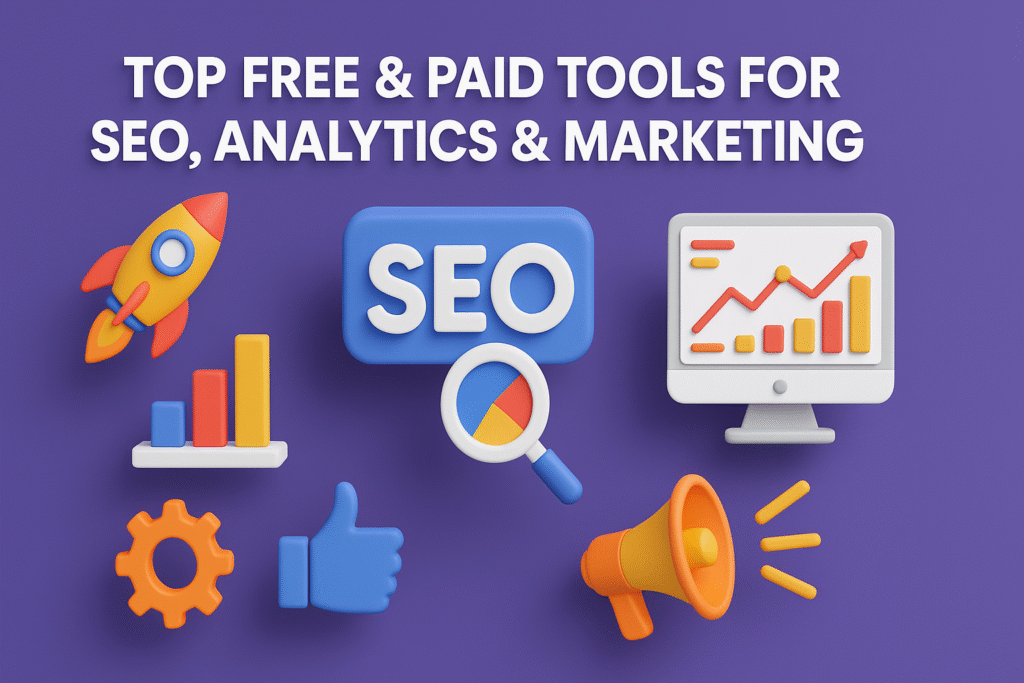 Top Free & Paid Tools for SEO, Analytics & Marketing