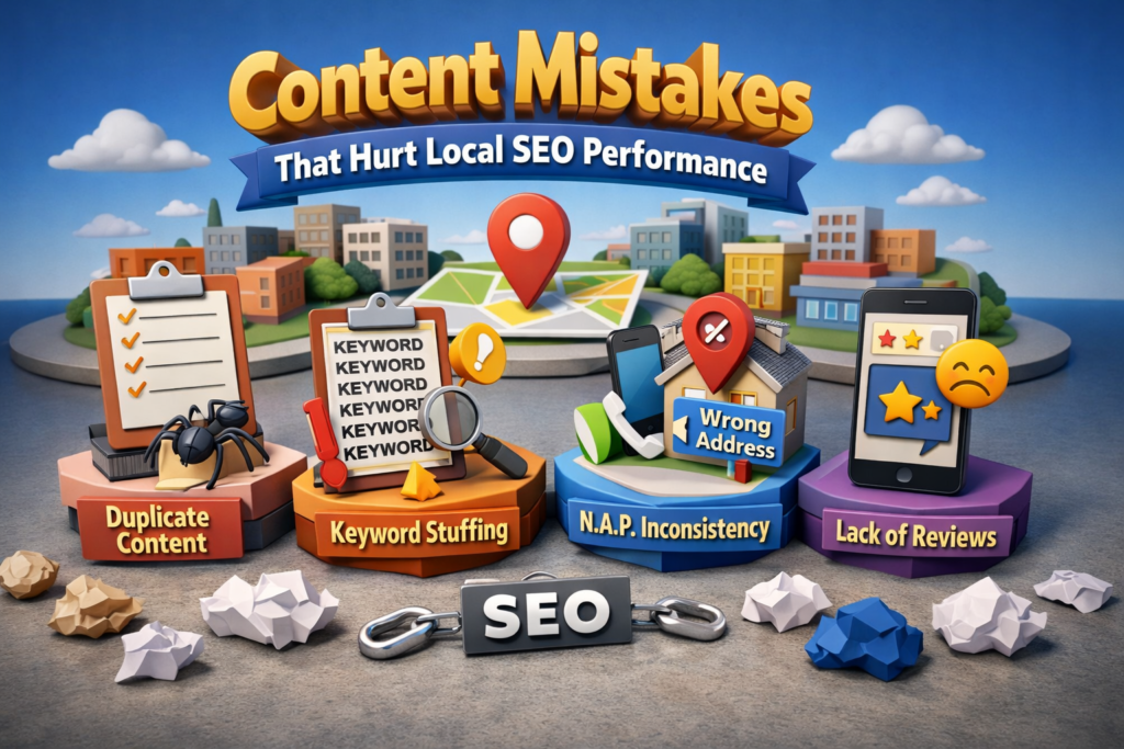 Content Mistakes That Hurt Local SEO Performance