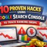 10 Proven Hacks Using Google Search Console to Track Ranking Drops